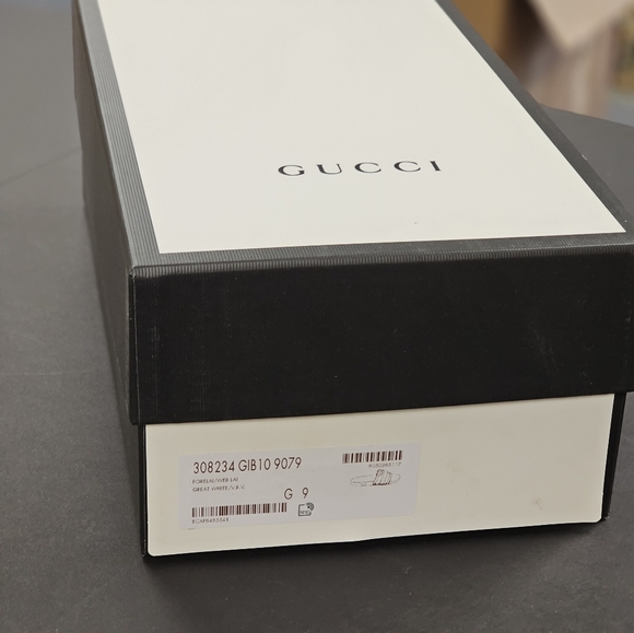 GUCCI Men's Web Rubber Slide Sandal - Picture 7 of 10